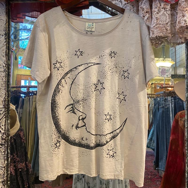 Moon Dance Tee - Moonlight Off White - La De Da