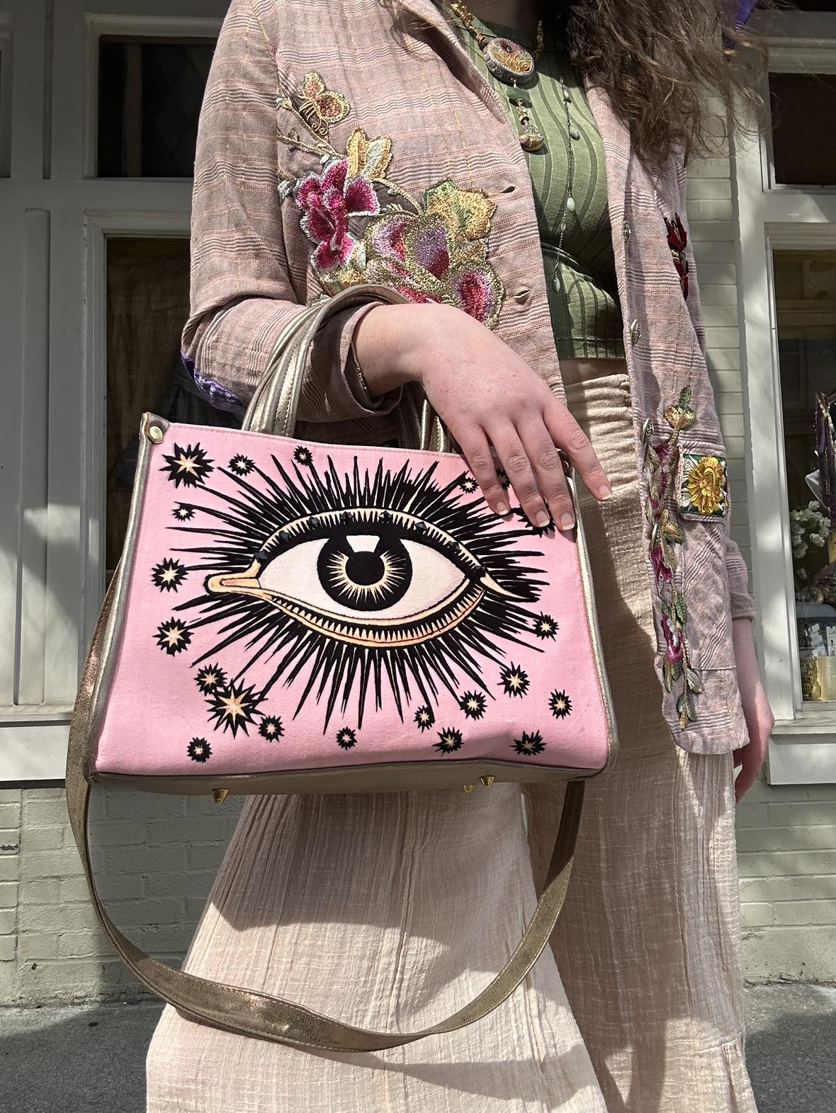 The Funky Velvet Mega Bag - Rosa Claro / Baby Pink