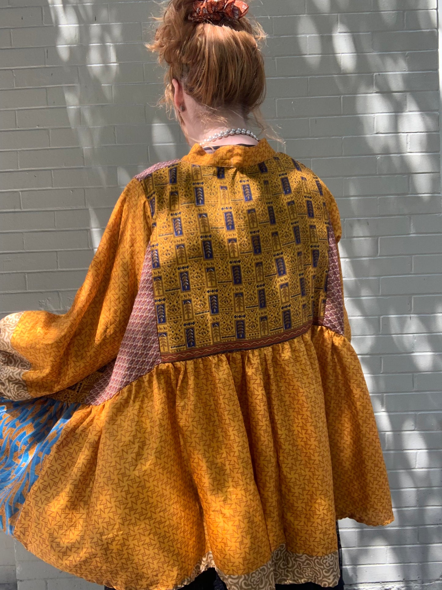 Sari Smock Shirt-Marigold - La De Da