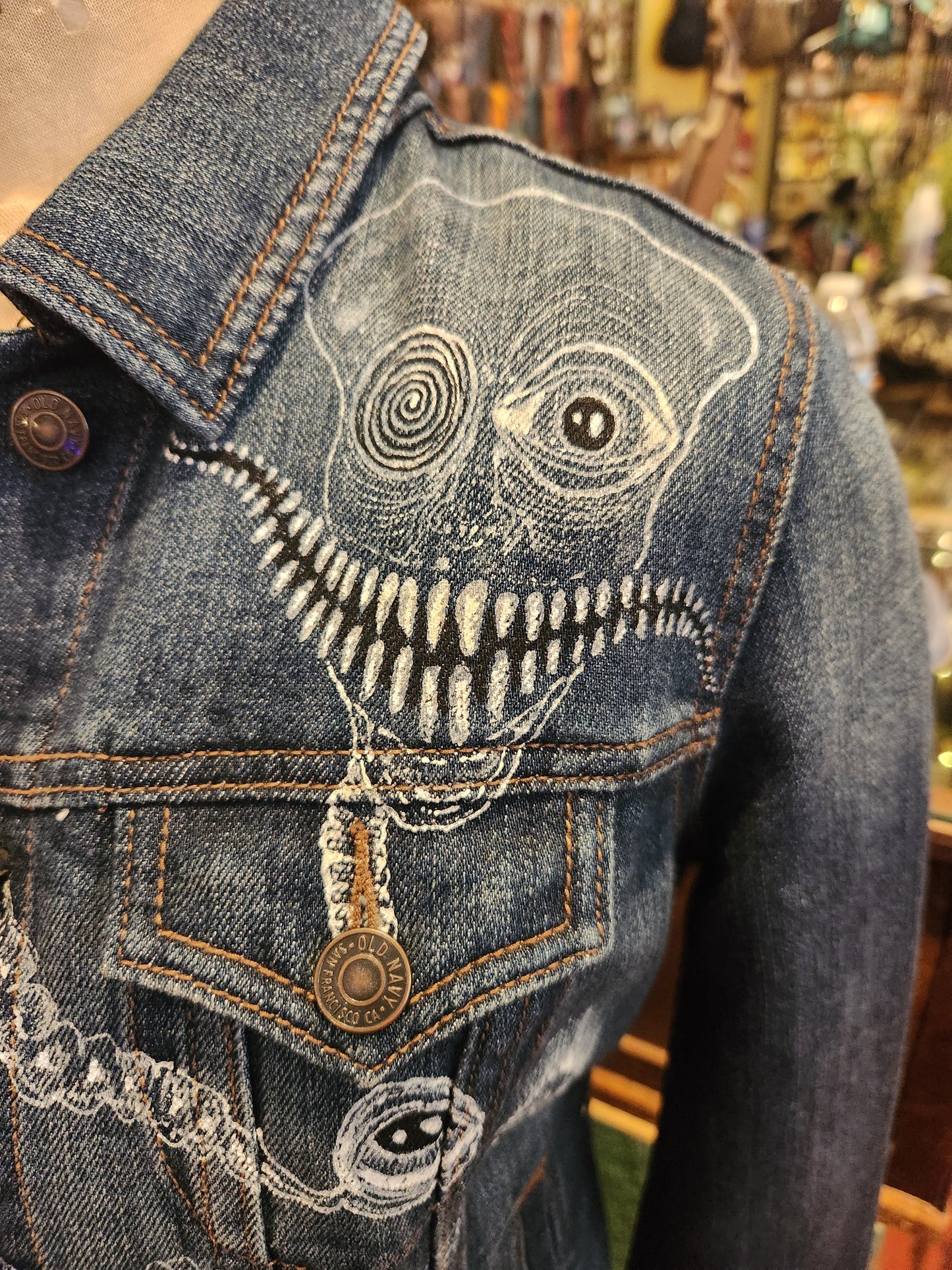 Traumatism Art Eye on You Jean Jacket