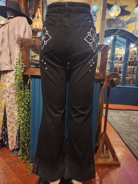 Splendid Symmetry Dear John Black Jeans - Dusty Kessel*