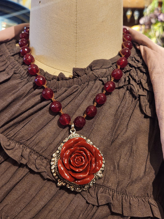 Red Rose Necklace