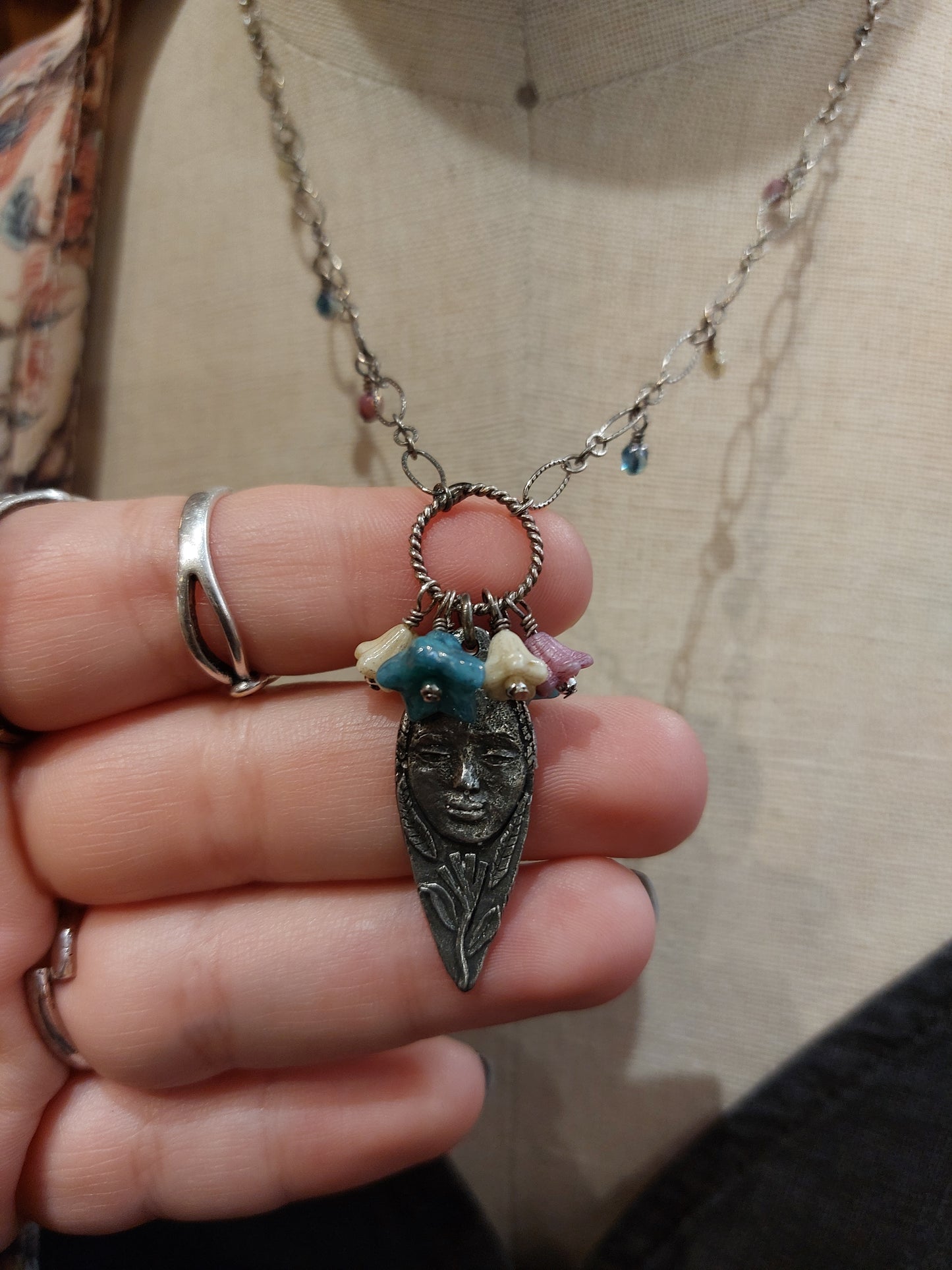 Pewter Charm Goddess (2) *N240