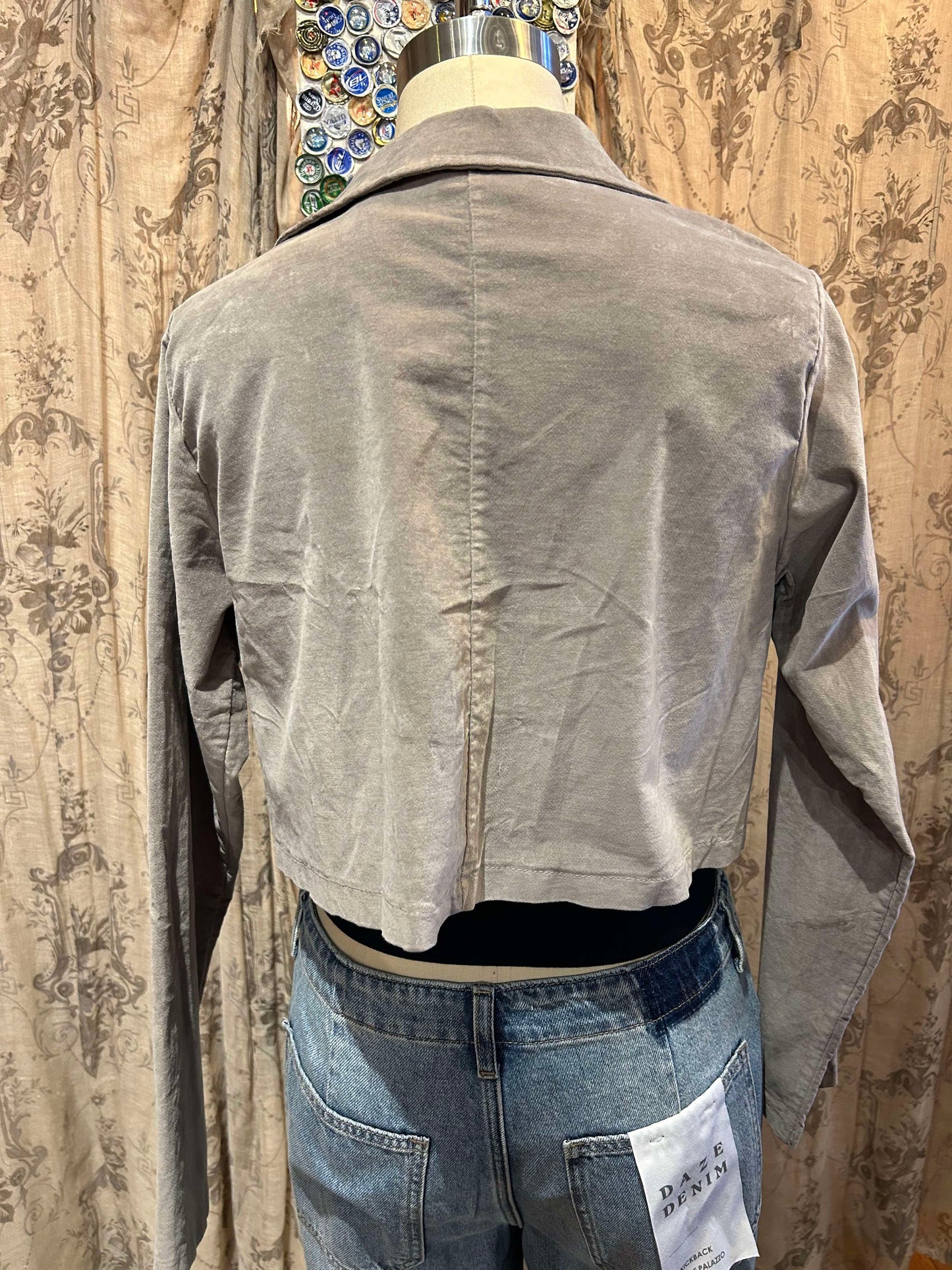 Velvet Crop Jacket- One Size