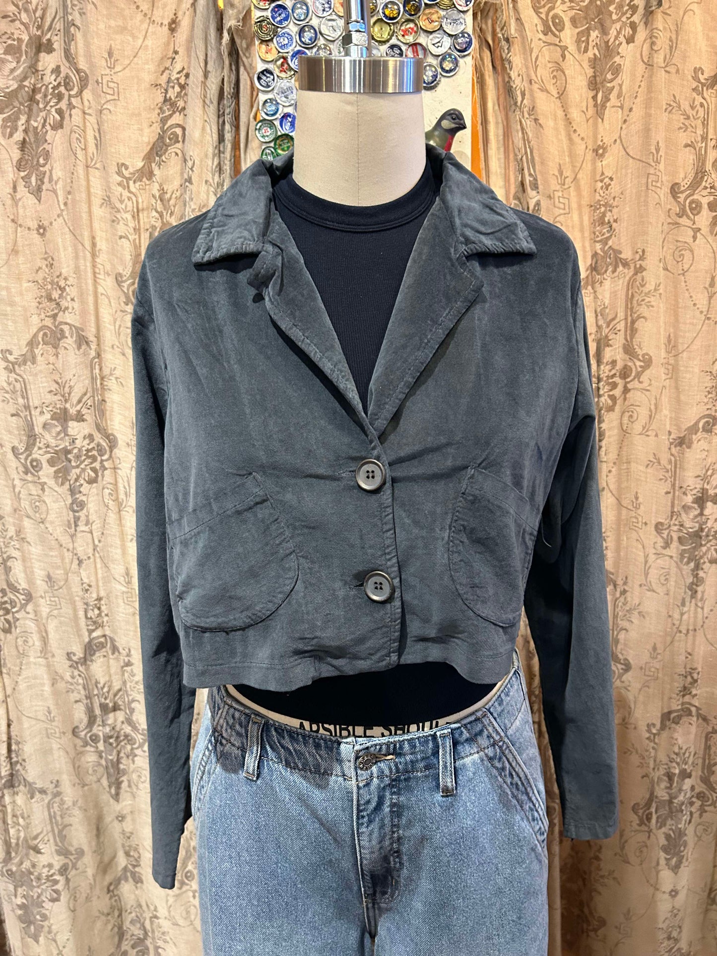 Velvet Crop Jacket- One Size