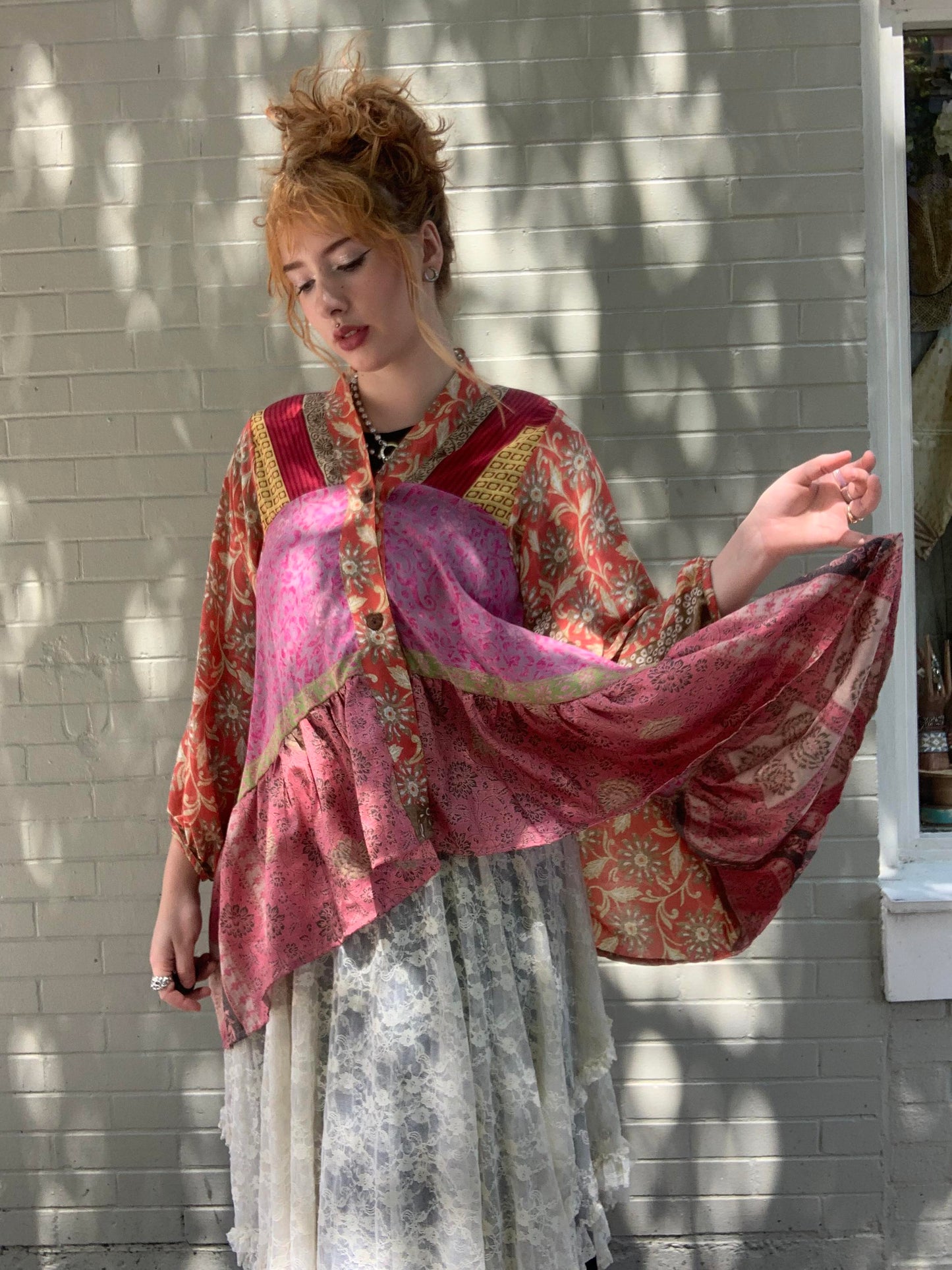 Sari Smock Shirt-Sunrise - La De Da