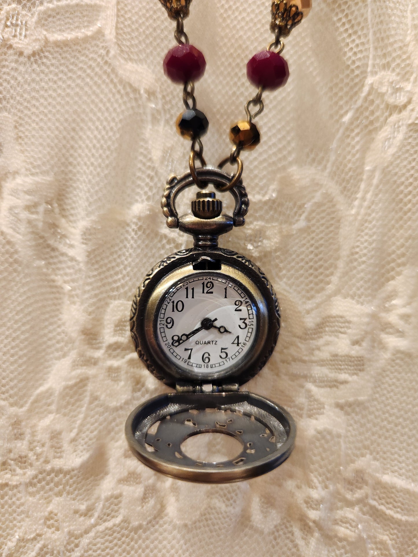 Victorian Style Pocket Watch Necklace | Sparrow Details