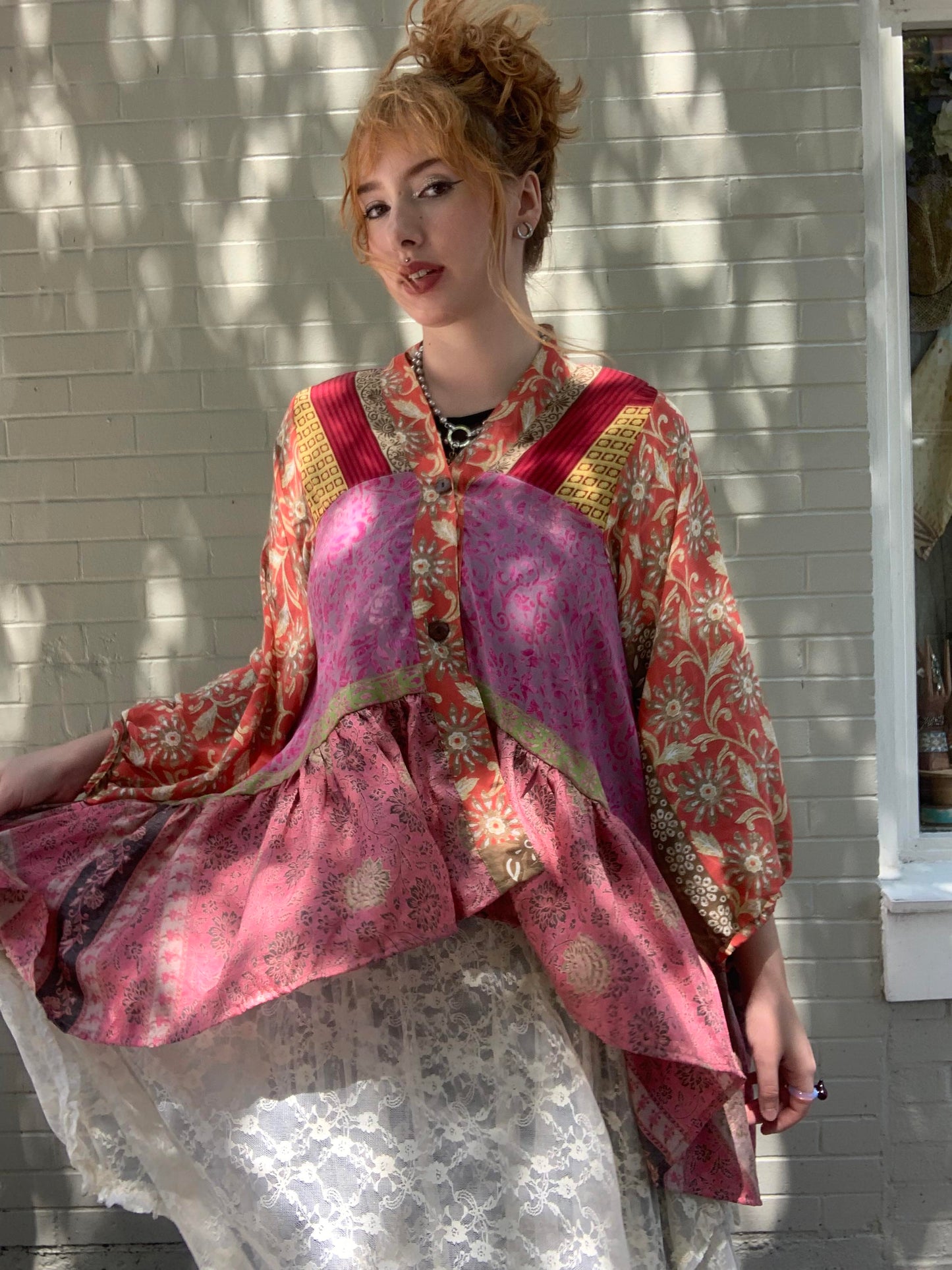 Sari Smock Shirt-Sunrise - La De Da