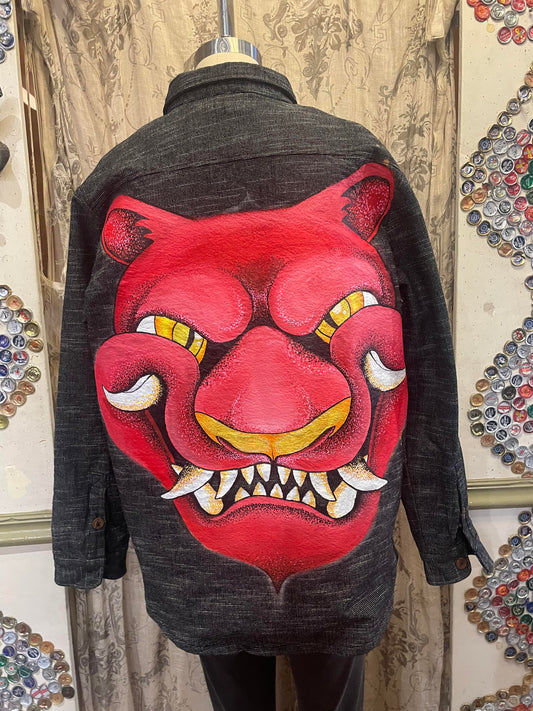 Year of the Dragon Tweed Painted Jacket