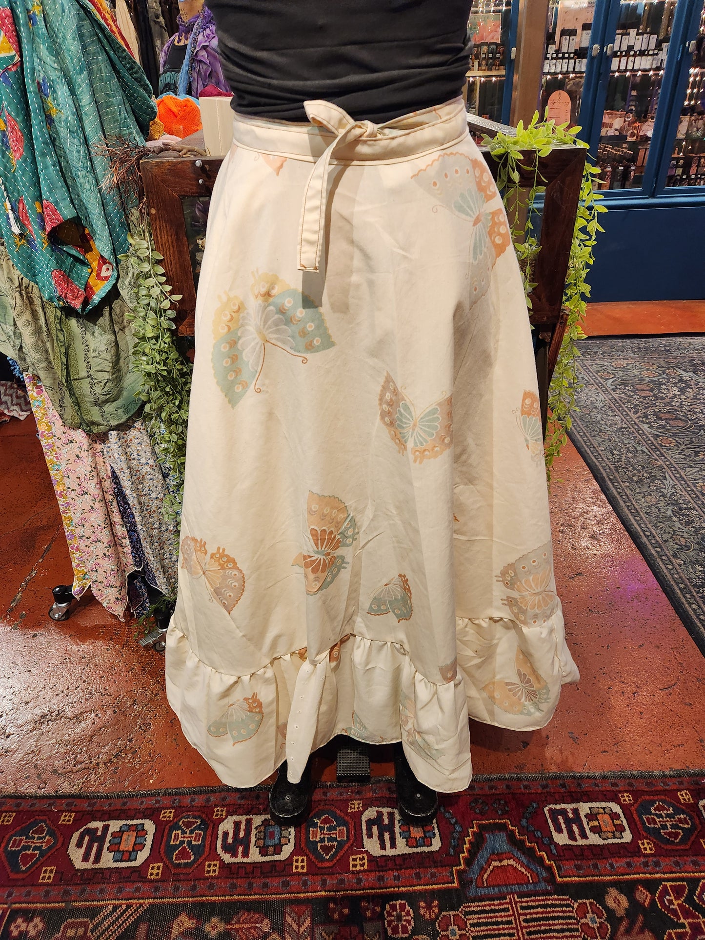 OOAK Butterfly Split Side Maxi Skirt