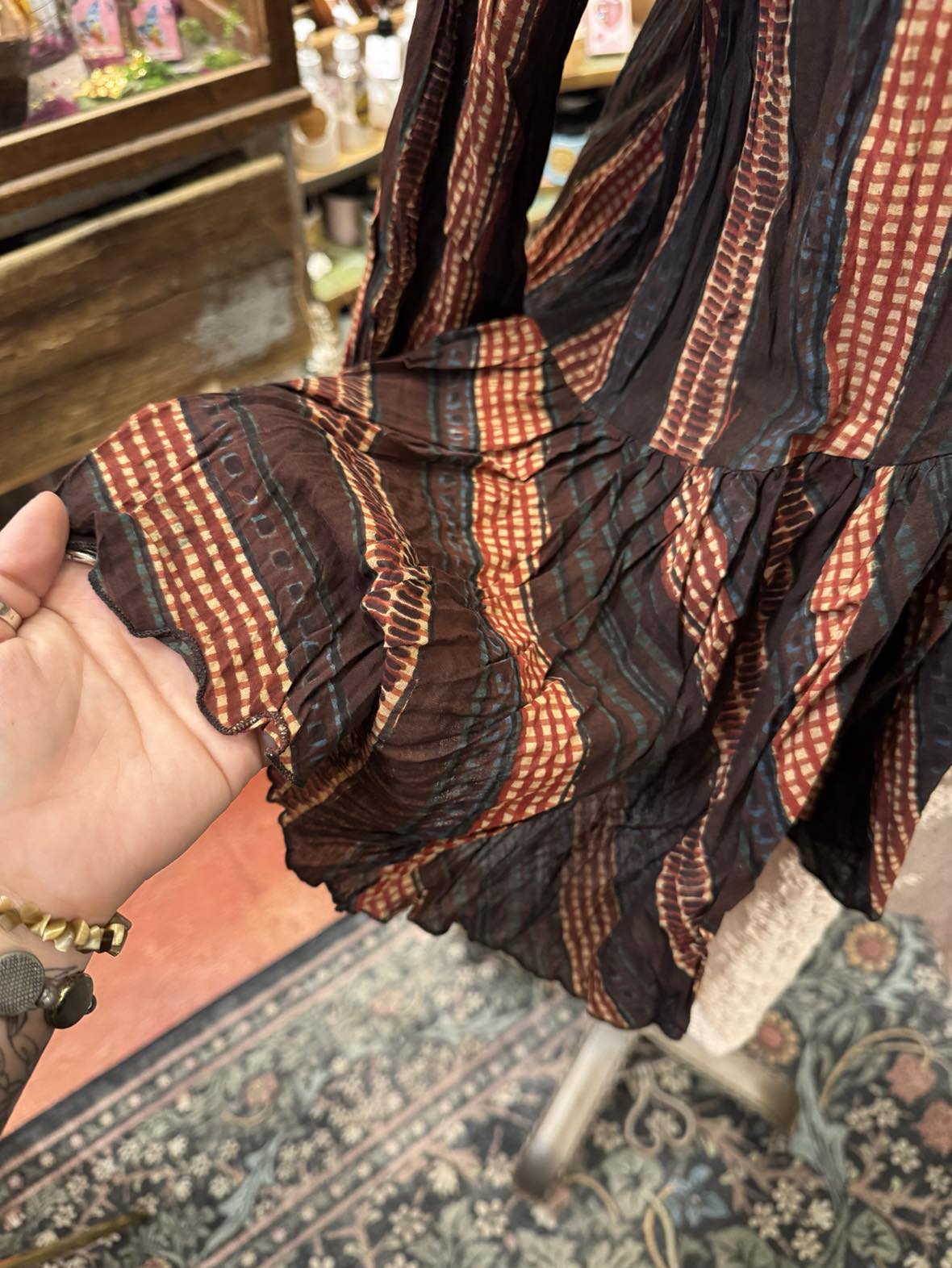 Maya Shrug, 3/4 Sleeve - Dakota Stripe