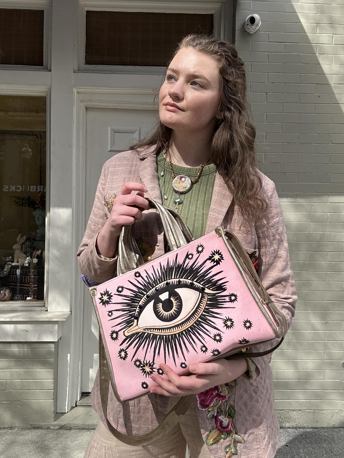 The Funky Velvet Mega Bag - Rosa Claro / Baby Pink