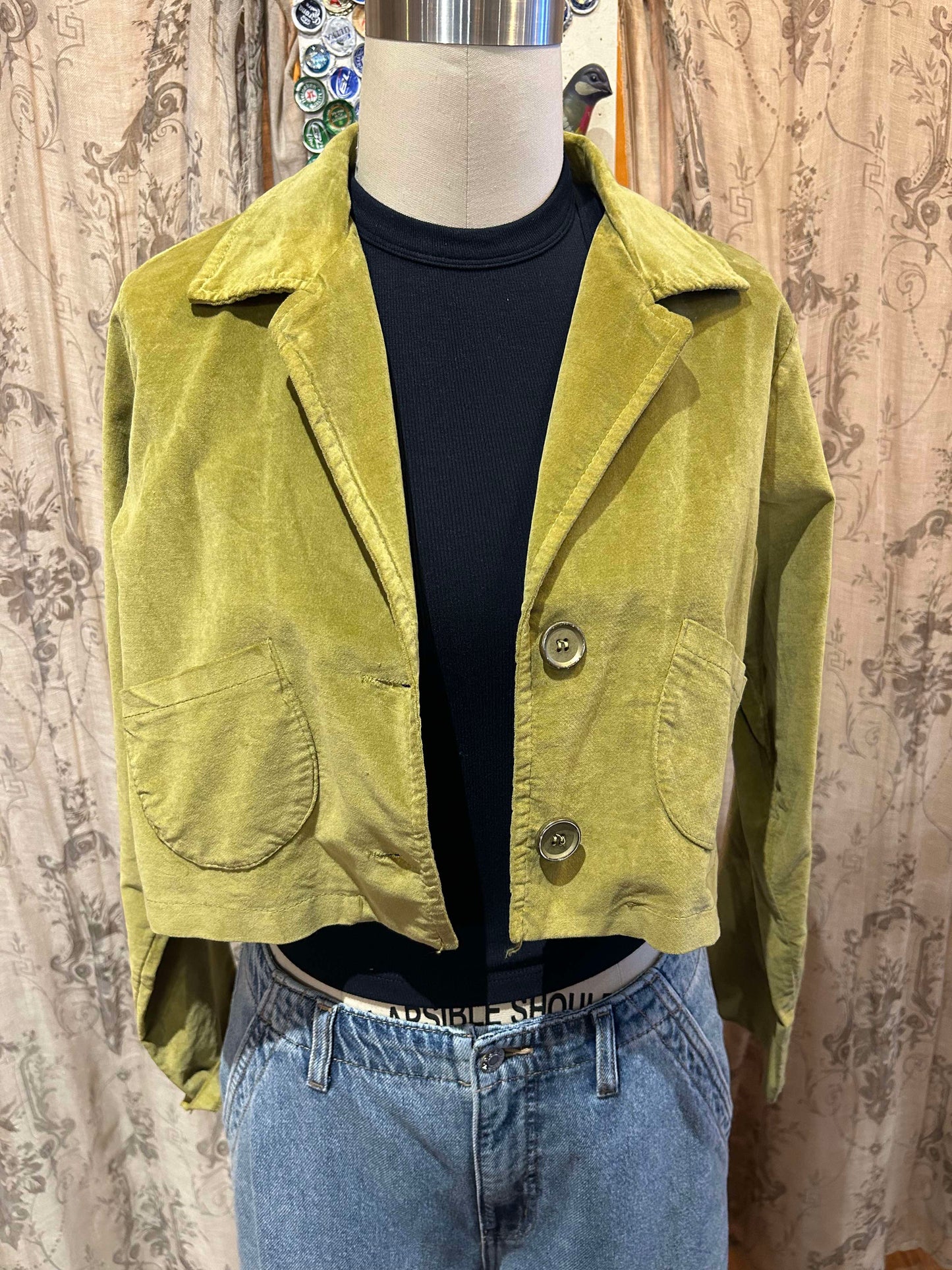Velvet Crop Jacket- One Size