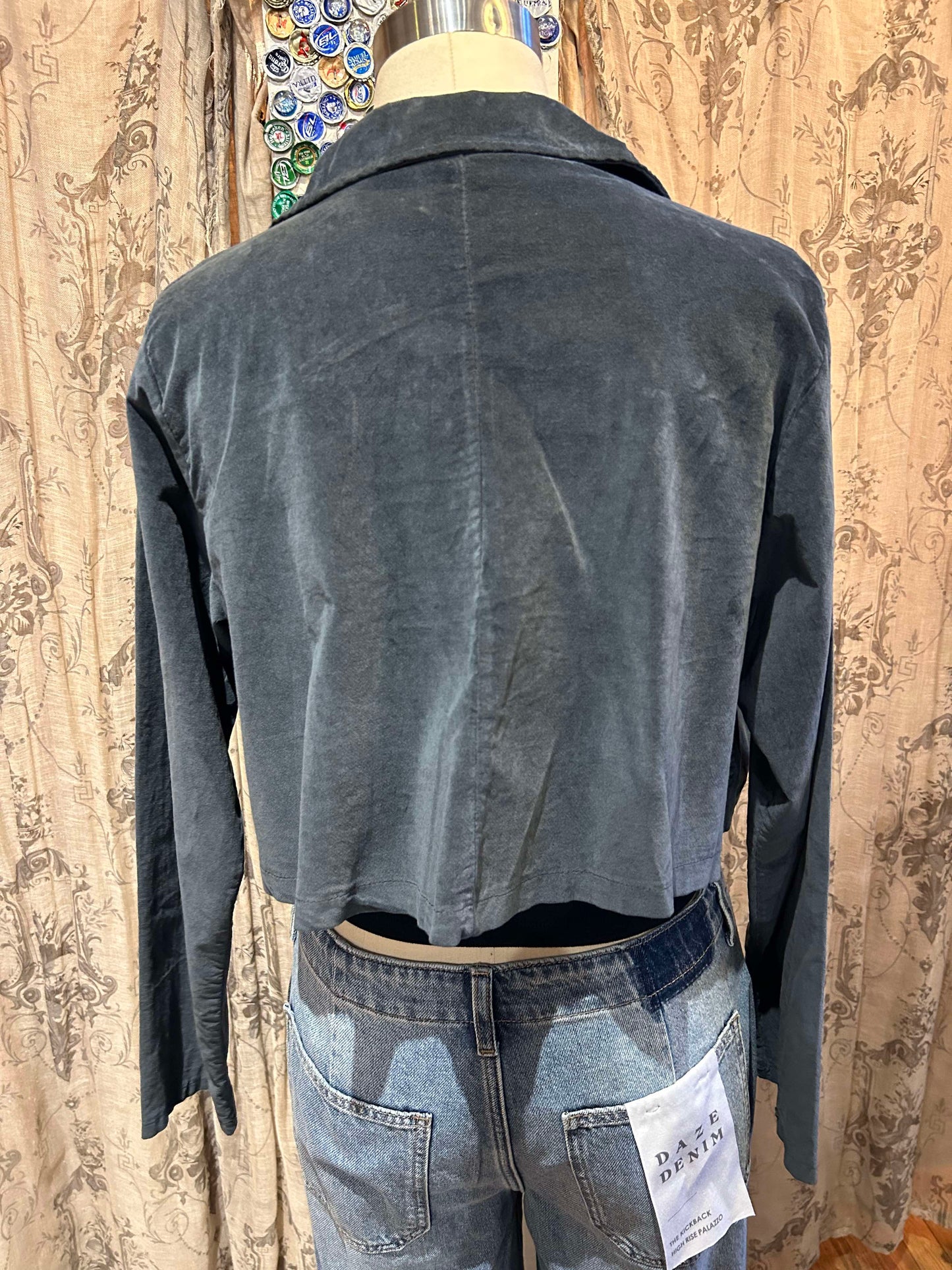 Velvet Crop Jacket- One Size