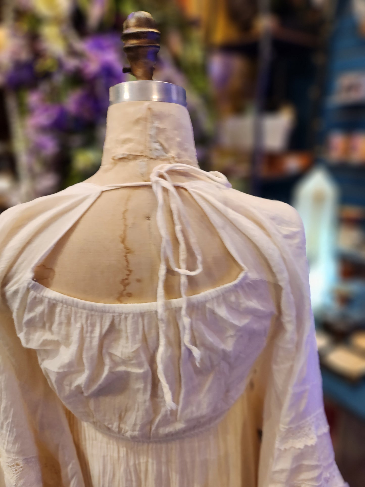 The Imogene -Ruffle Tie Dress ( one size)