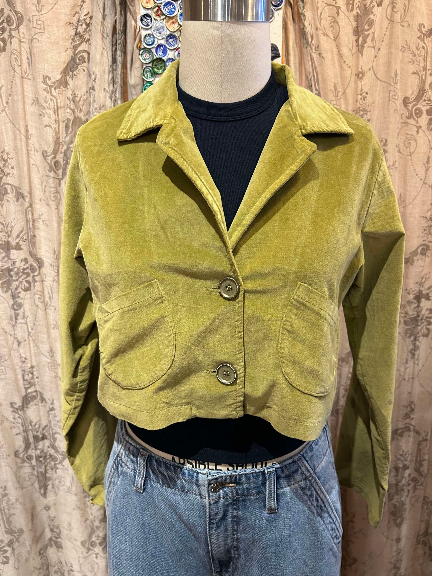 Velvet Crop Jacket- One Size