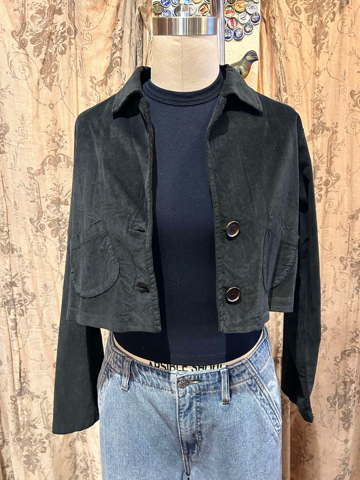 Velvet Crop Jacket- One Size