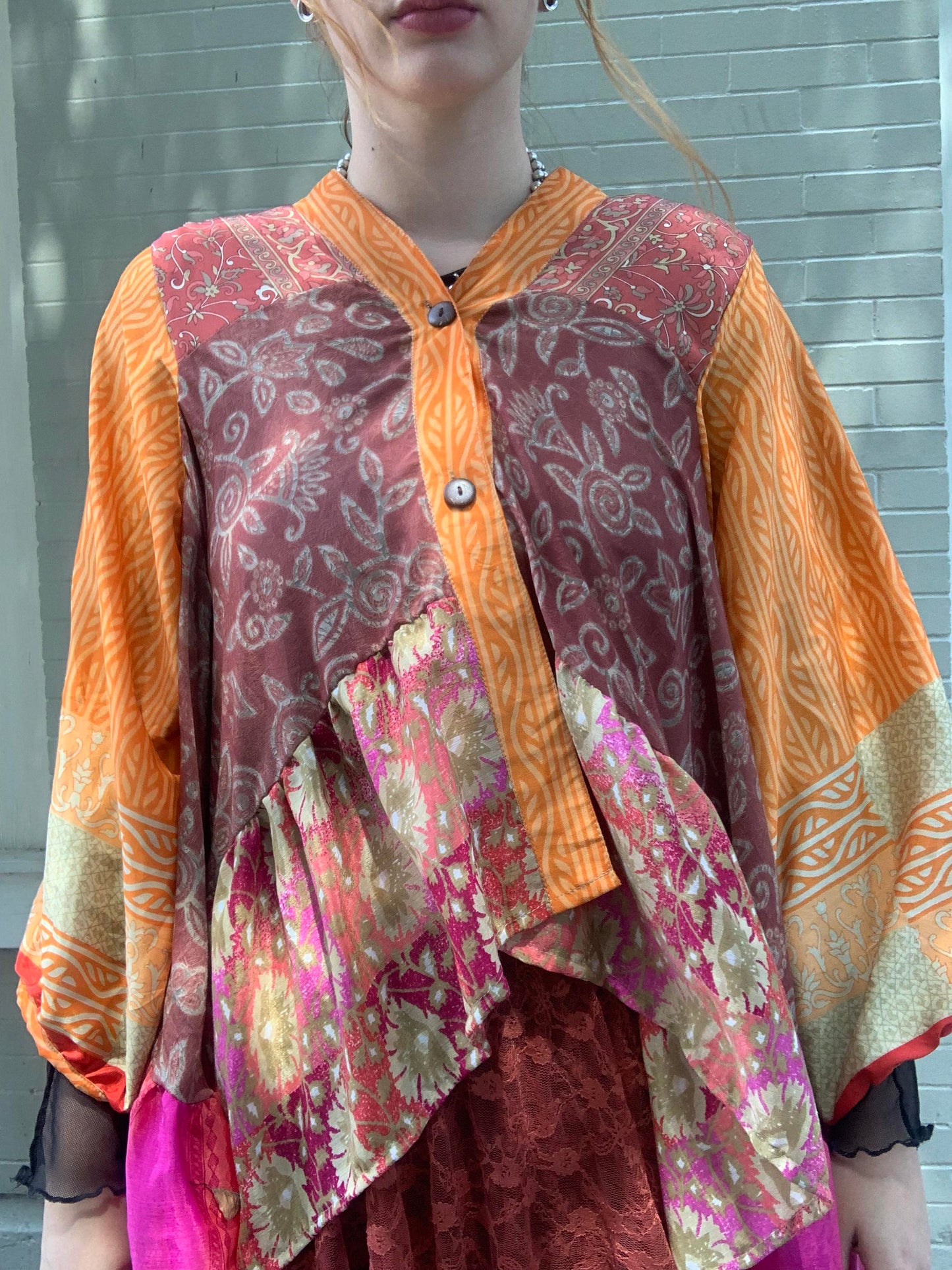 Sari Smock Shirt -Orange Dream - La De Da