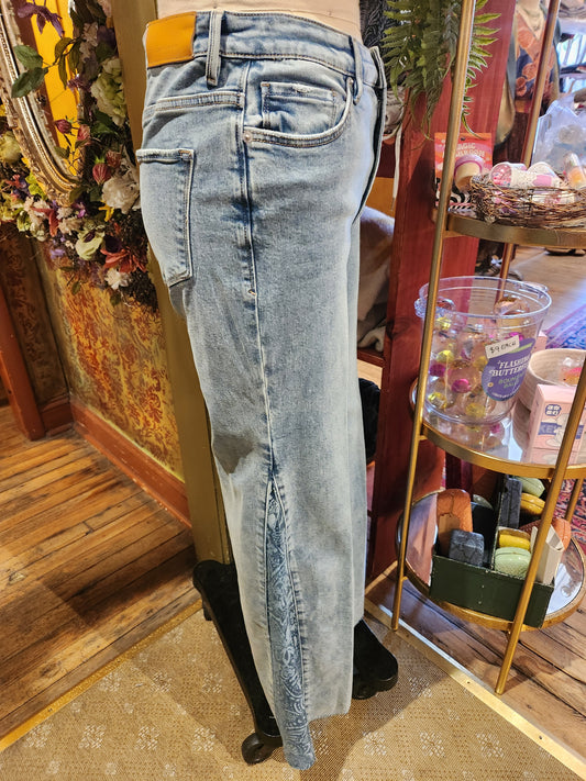 Hendrix Festival Paisley Relaxed Flair Jeans