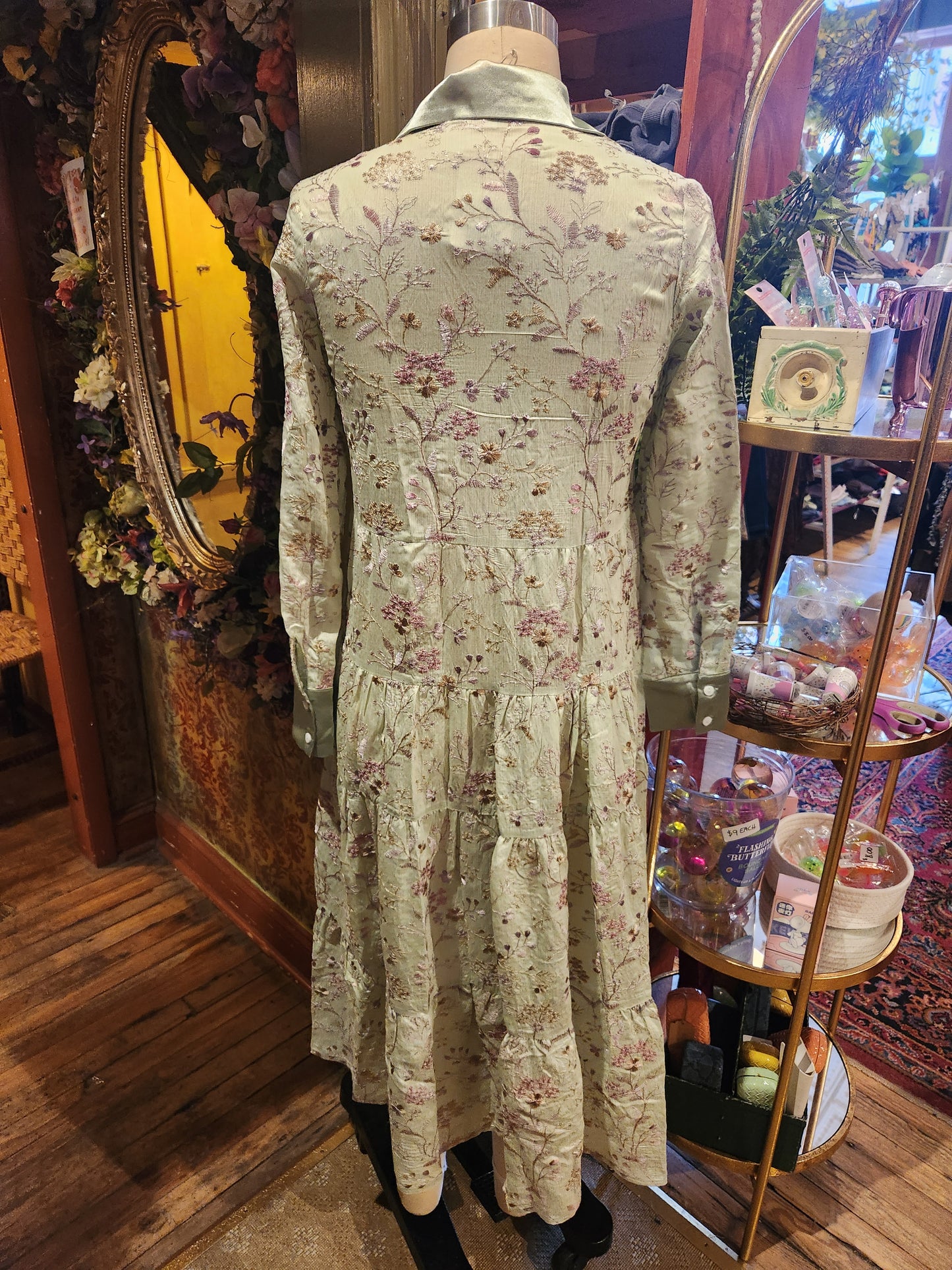 Floral Print Duster Dress