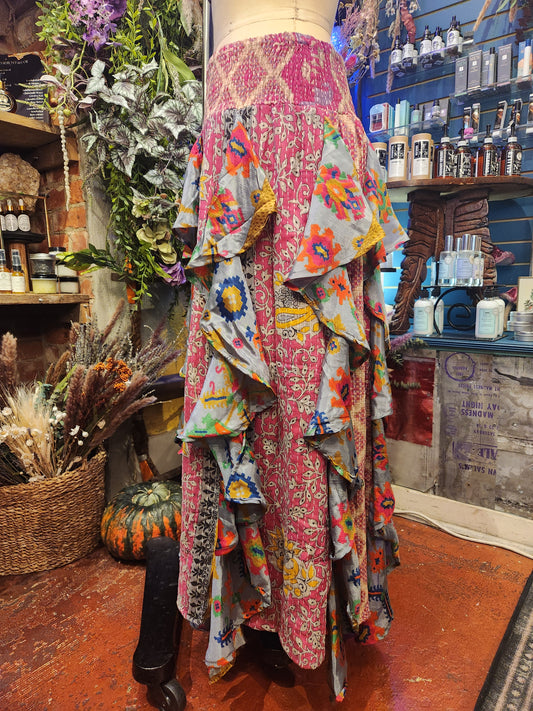 Pareo Kantha Willow Maxi Skirt 0826 250