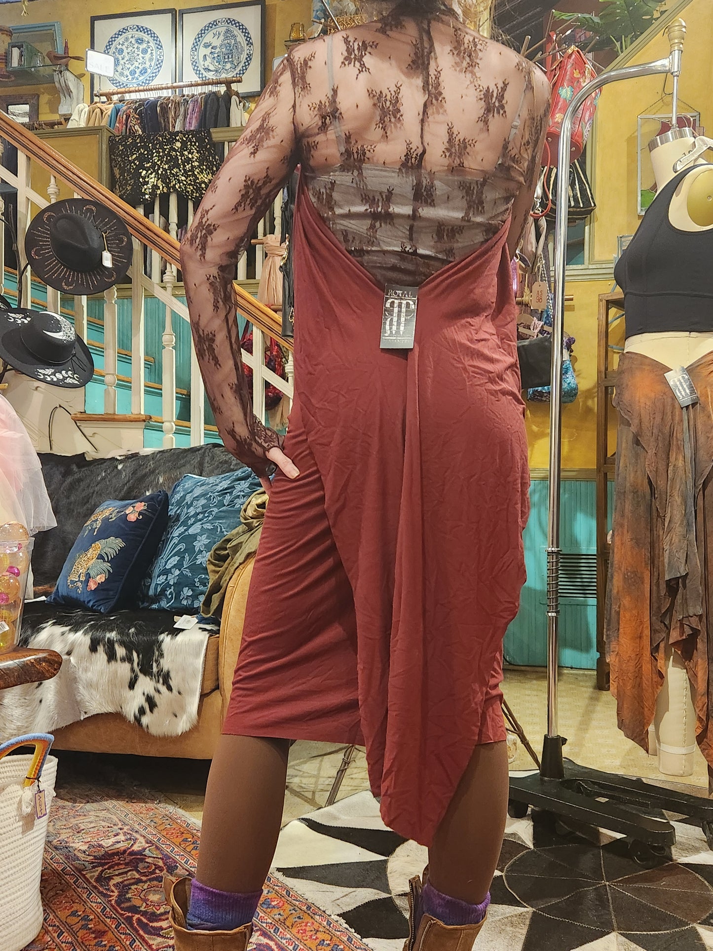 Athena Dress - Solid Red