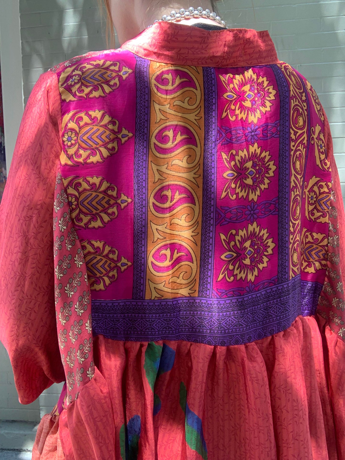 Sari Smock Shirt-Maple Rose - La De Da
