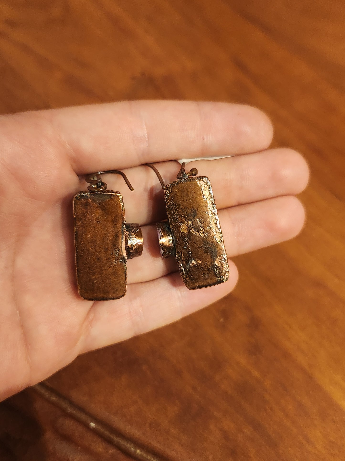 Pink and Green Tourmaline Earrings