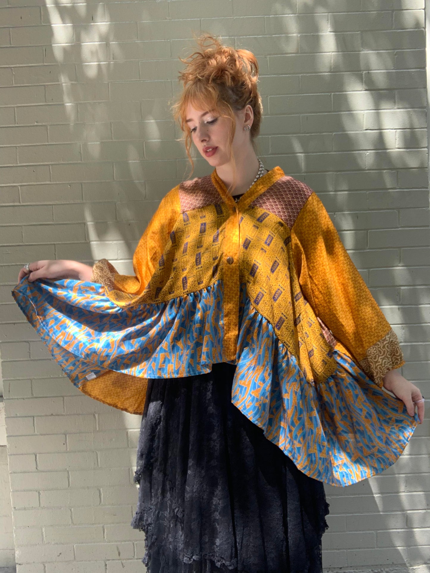 Sari Smock Shirt-Marigold - La De Da