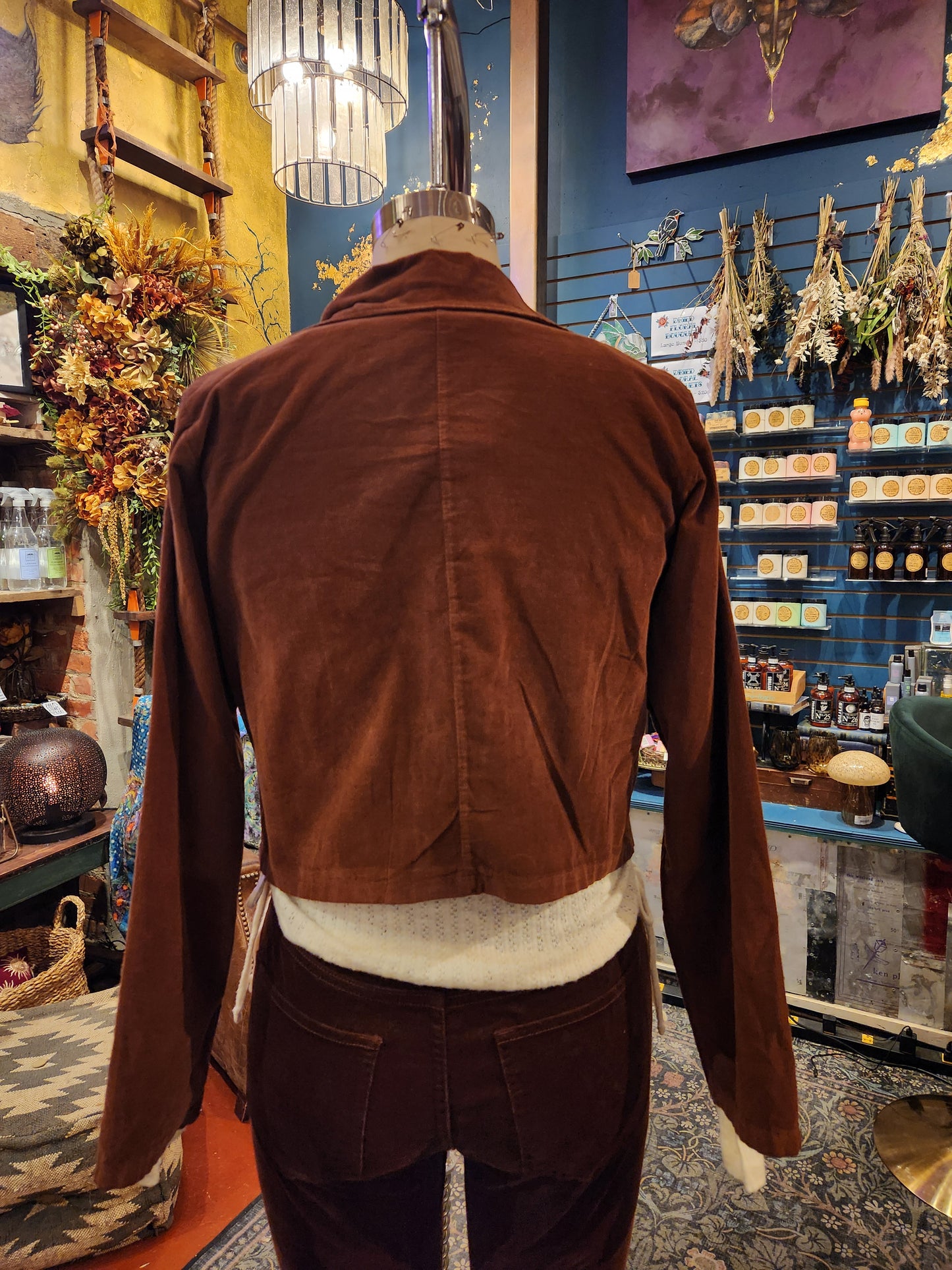 Corduroy Crop Jacket - Ginger