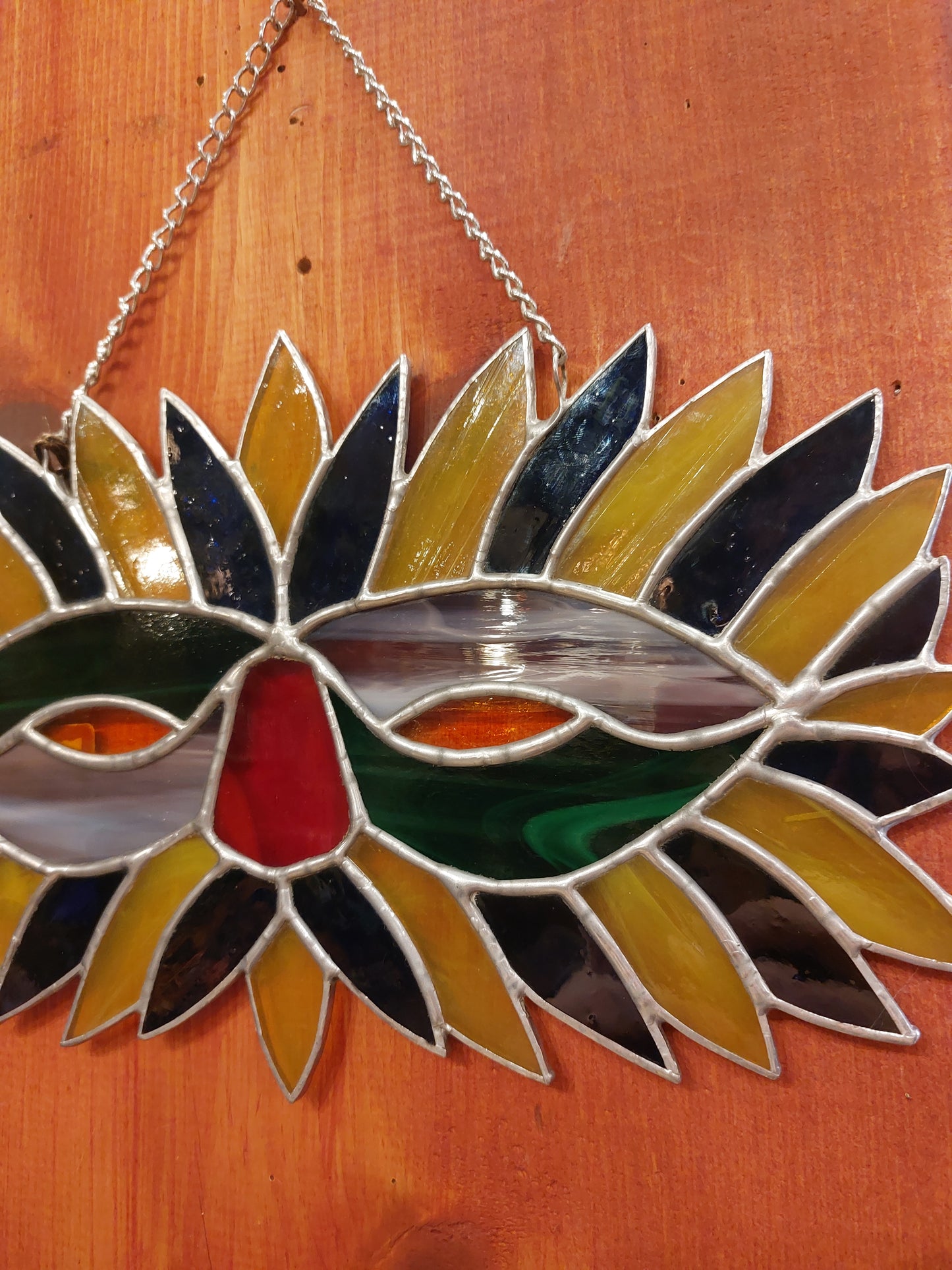Mardi Gras Mask Stained Glass*