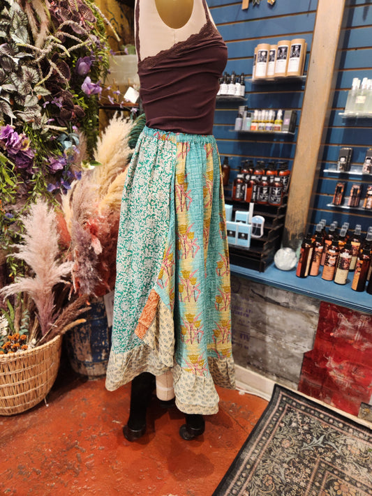 Pareo Kantha Wild Rose Skirt