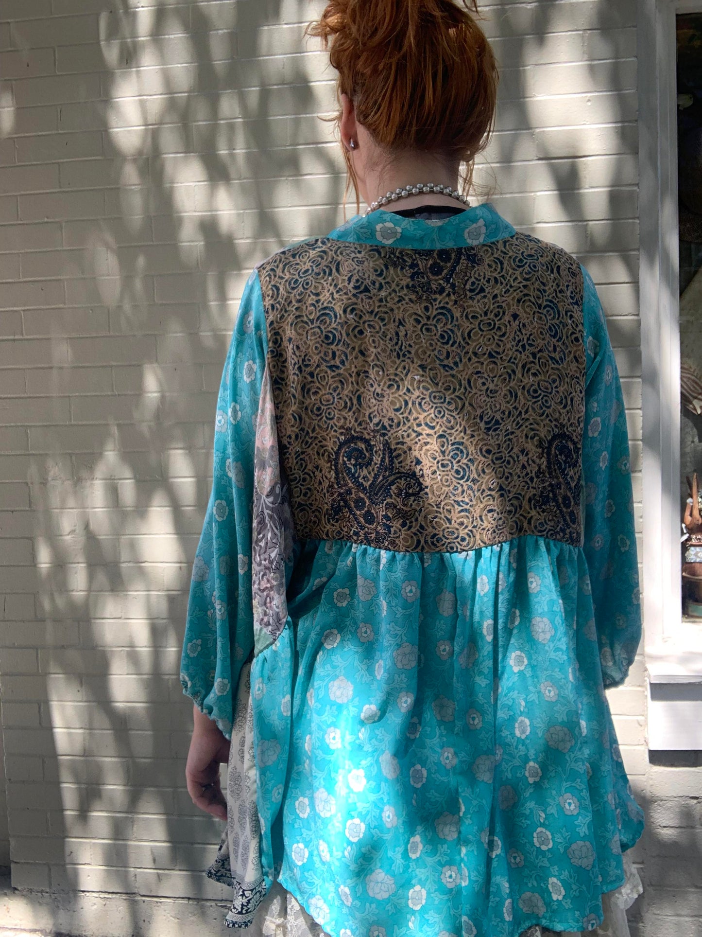 Sari Smock Shirt-Iris - La De Da