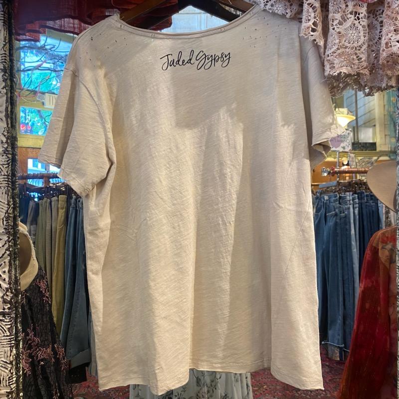 Moon Dance Tee - Moonlight Off White - La De Da