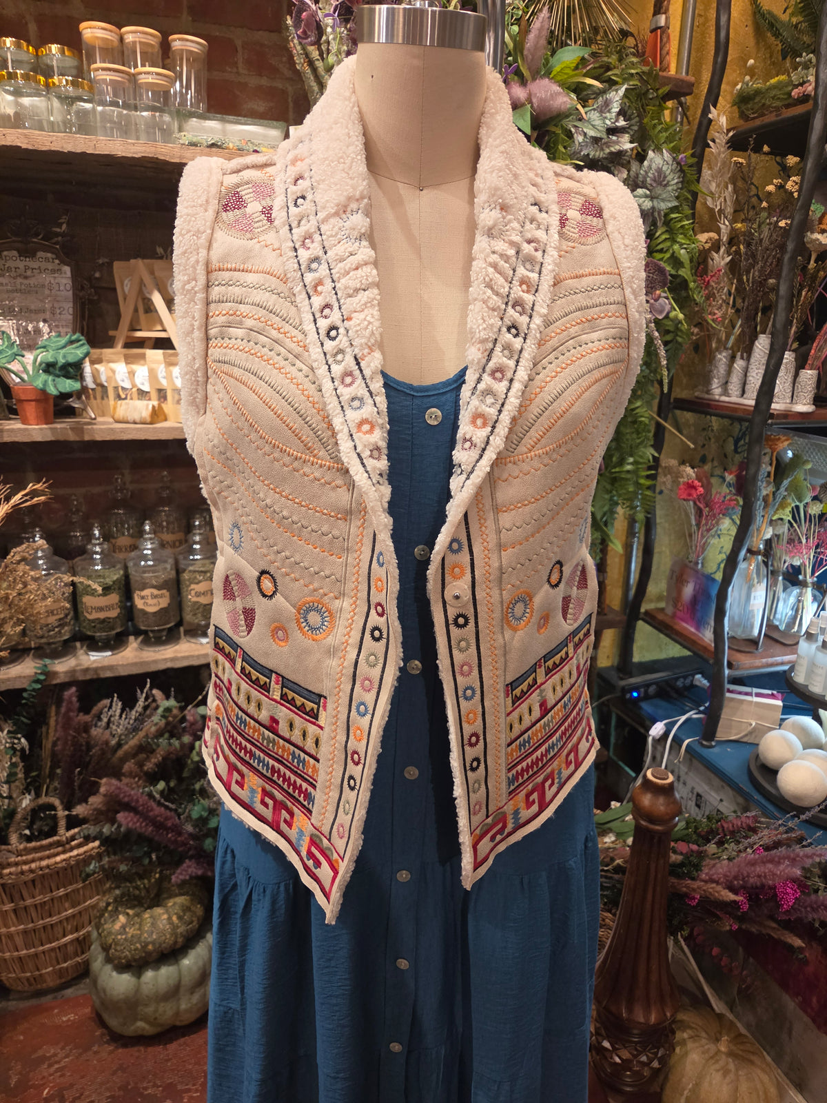 Cecilio Faux Suede Vest
