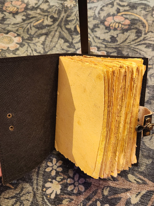 Botanical Key | Leather Journal | Blank Vintage Notebook