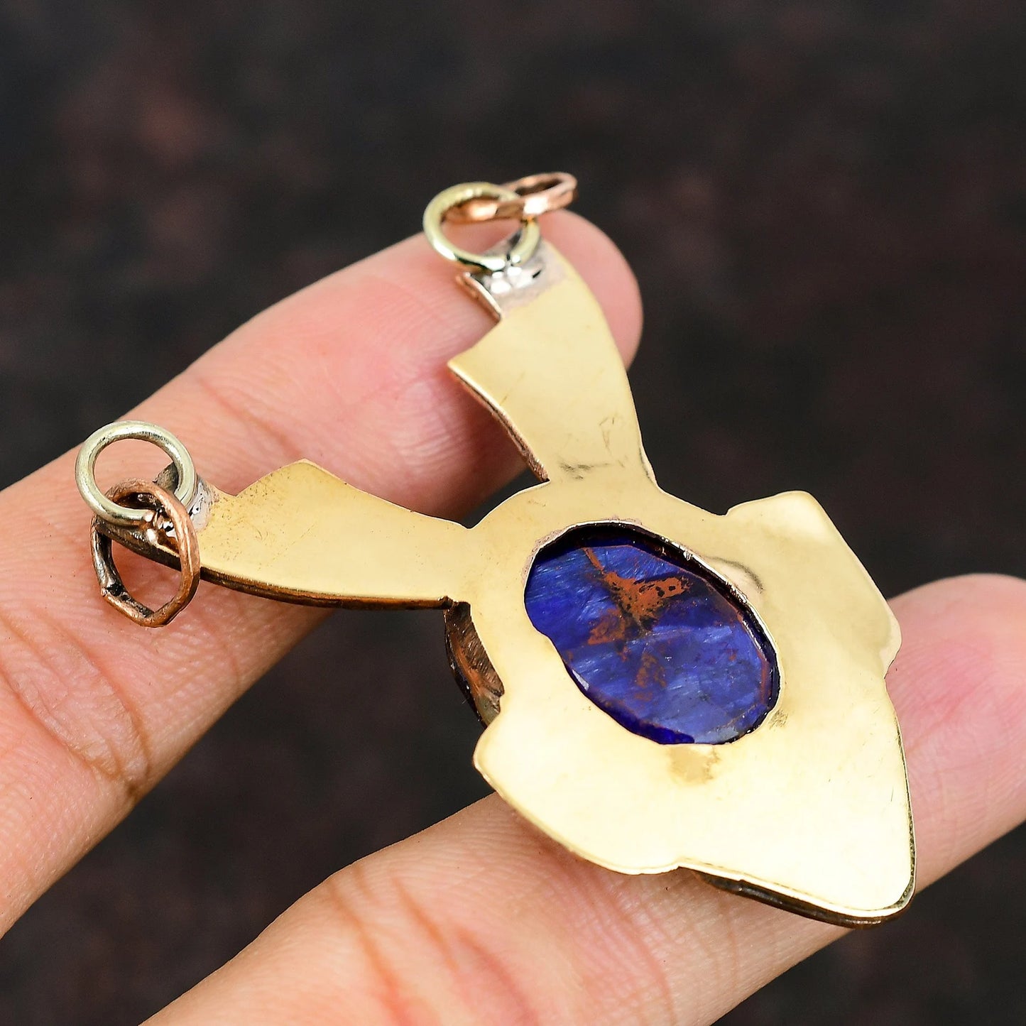 Faceted Zambian Sapphire Pendant Necklace