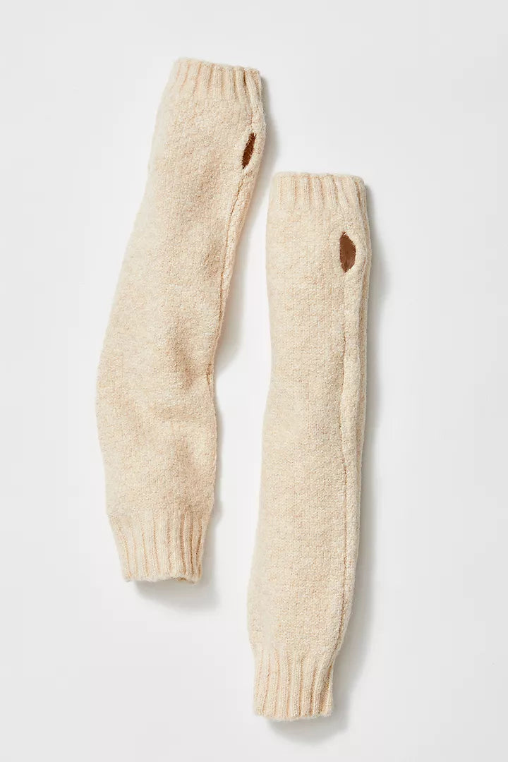 Armour Knit Armwarmers - Cream - La De Da