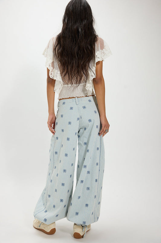 Lotus Ember Railroad Pant - indigo railroad