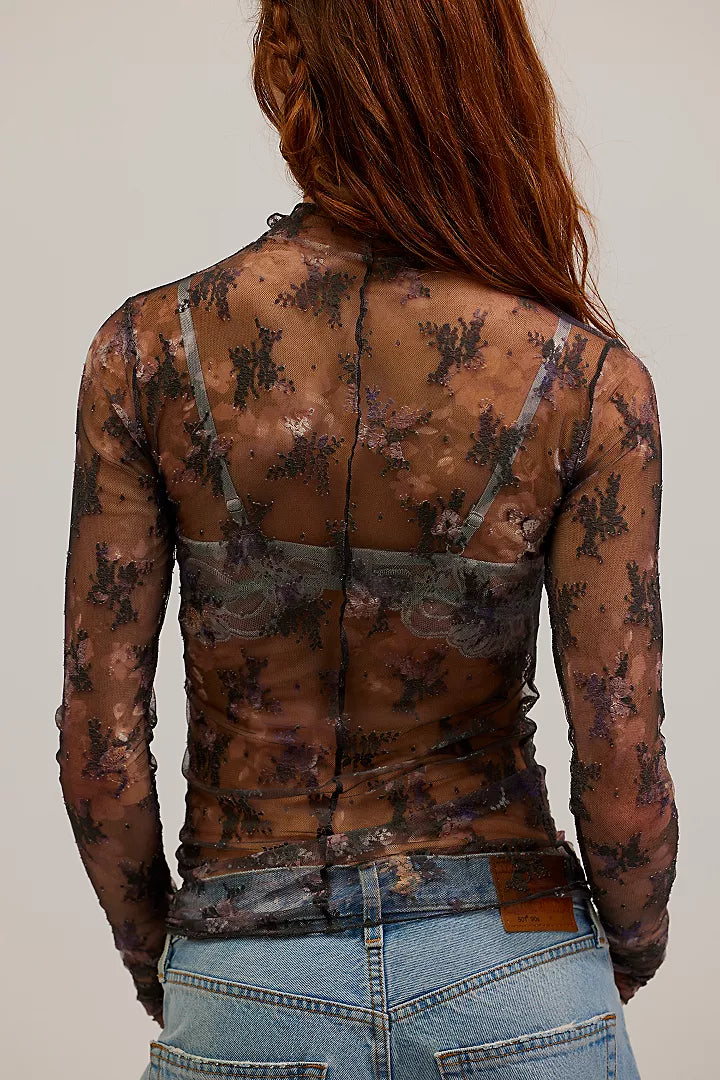 Lady Lux Printed Layering Top - Night Sky - La De Da
