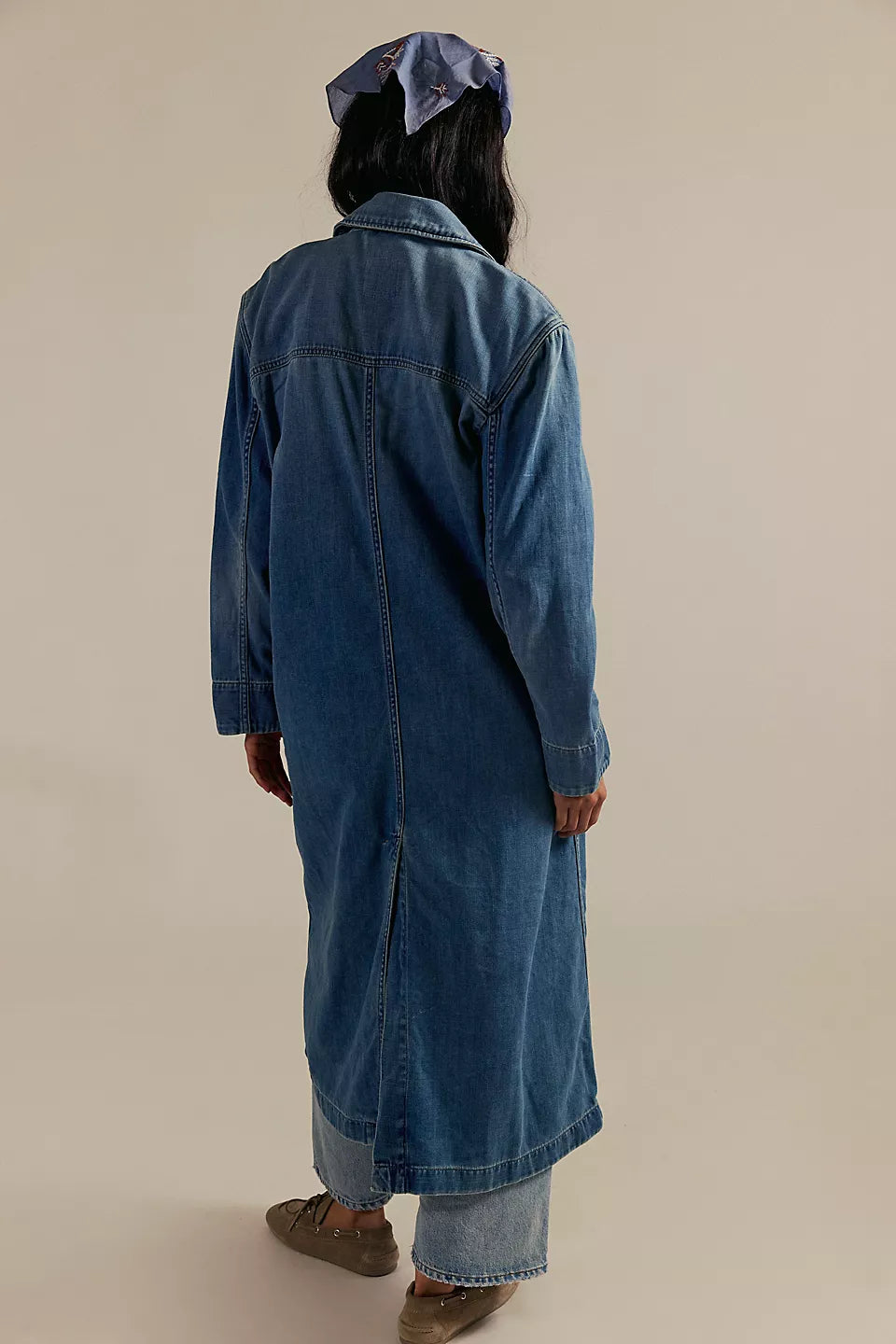 Monique Denim Duster - Sunlight Blue