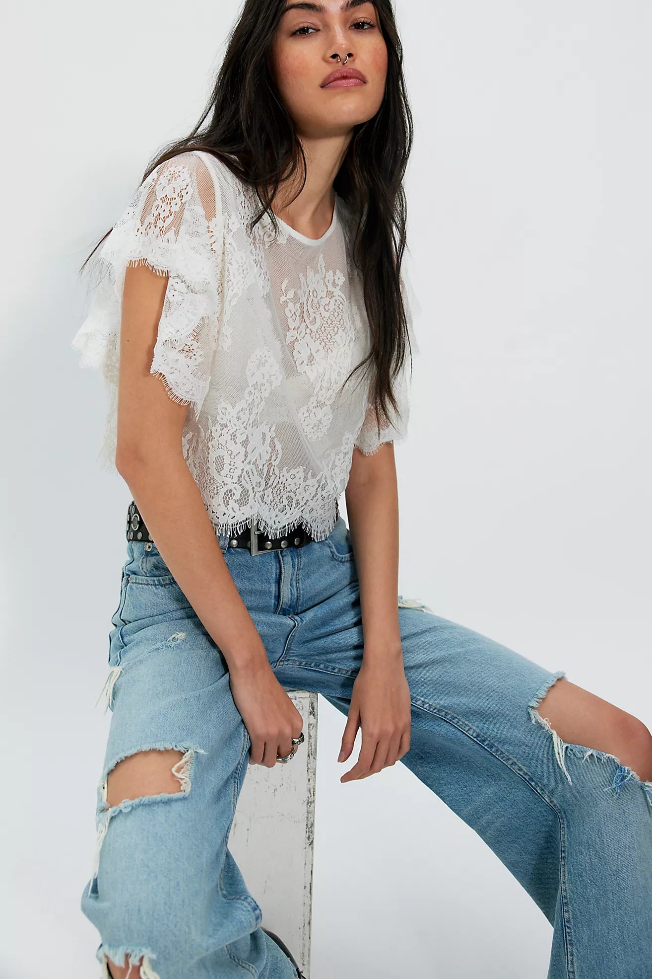 Lunar Ash Lace Top - Multiple Colors