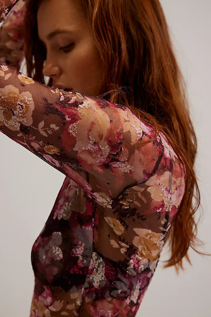 Lady Lux Printed Layering Top - Vintage - La De Da