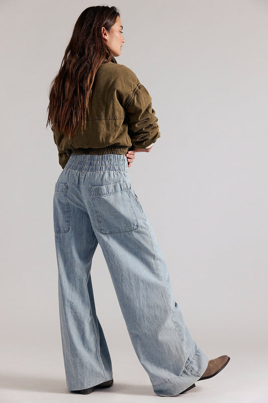 Breezy Denim Pull On - Dusk