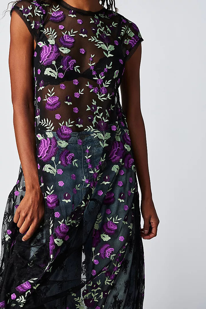 Sky Bright Midi Dress - La De Da