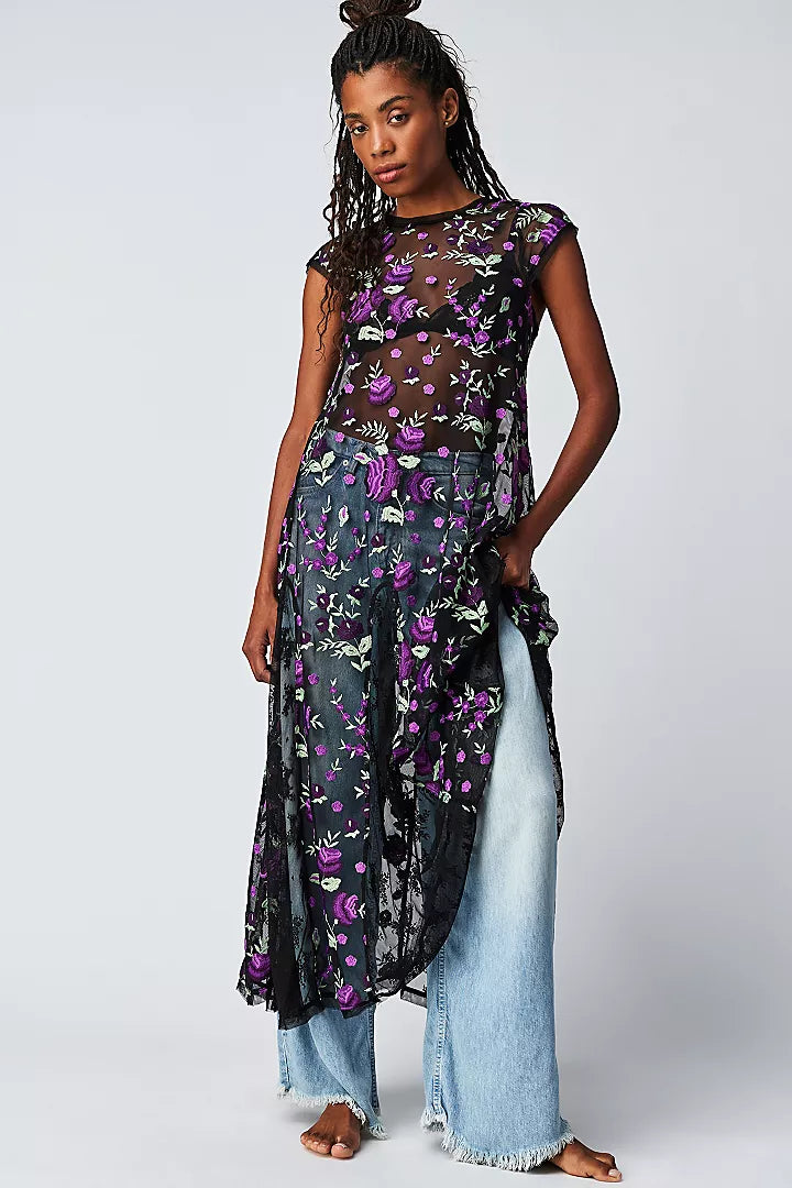Sky Bright Midi Dress - La De Da