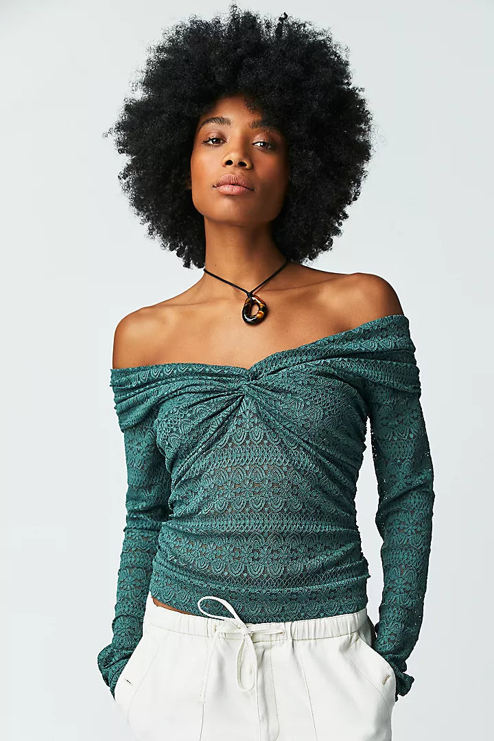 Hold Me Closer Top - Silver Pine - La De Da
