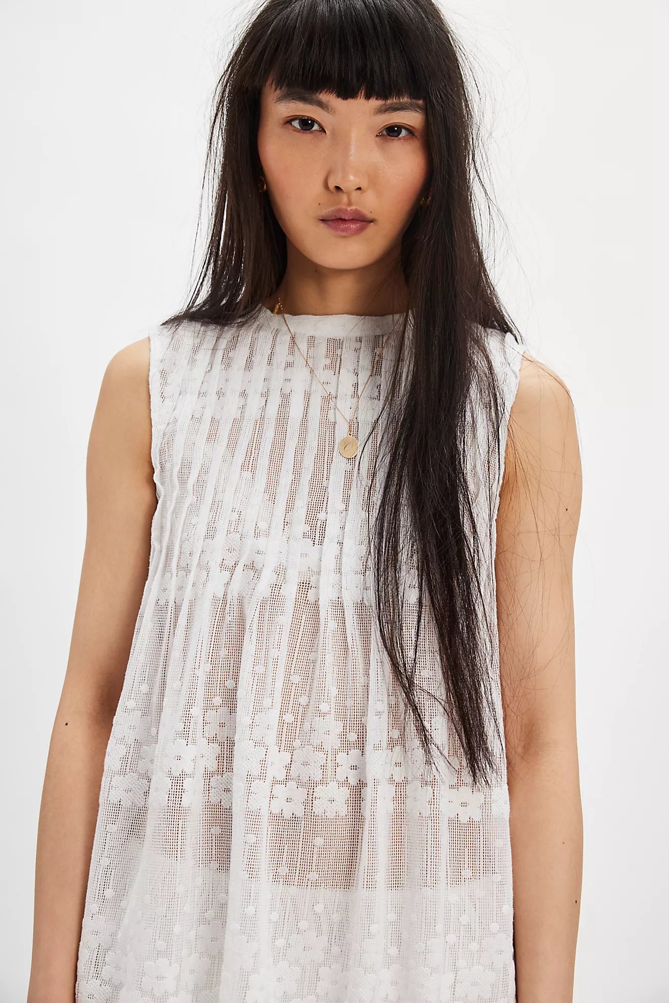 Moon Magic Mesh Tunic - Clean Ivory