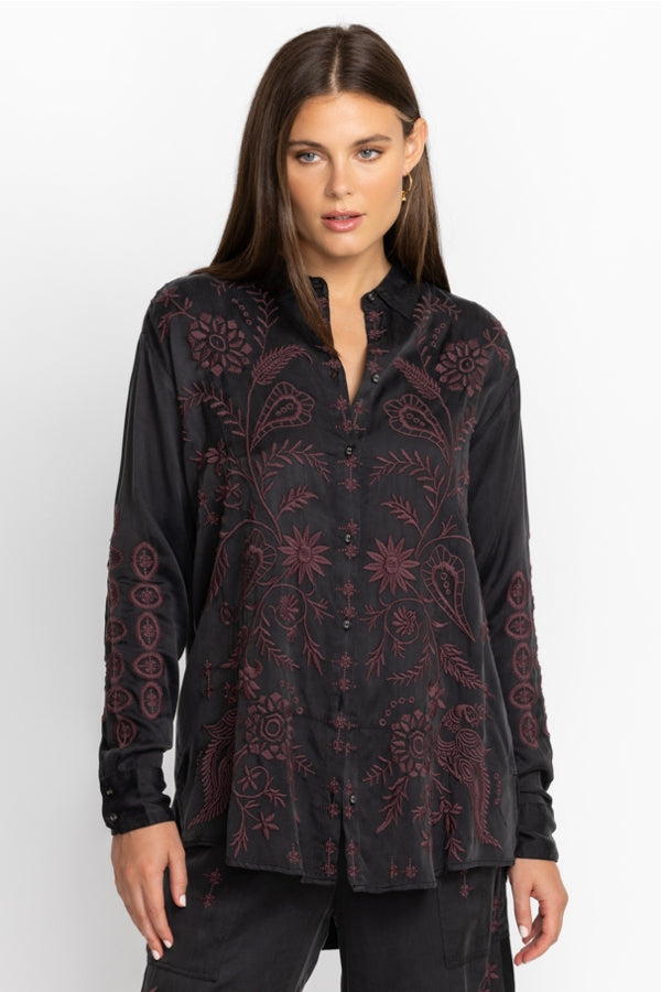 Chloe Oversized Shirt Tunic - La De Da