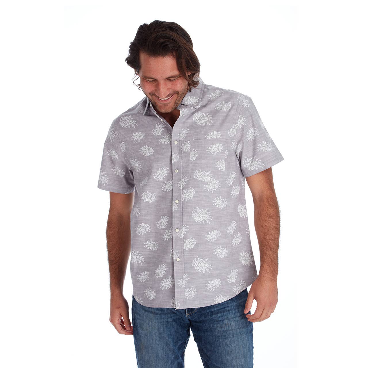 Andy Printed Slub Shirt - La De Da